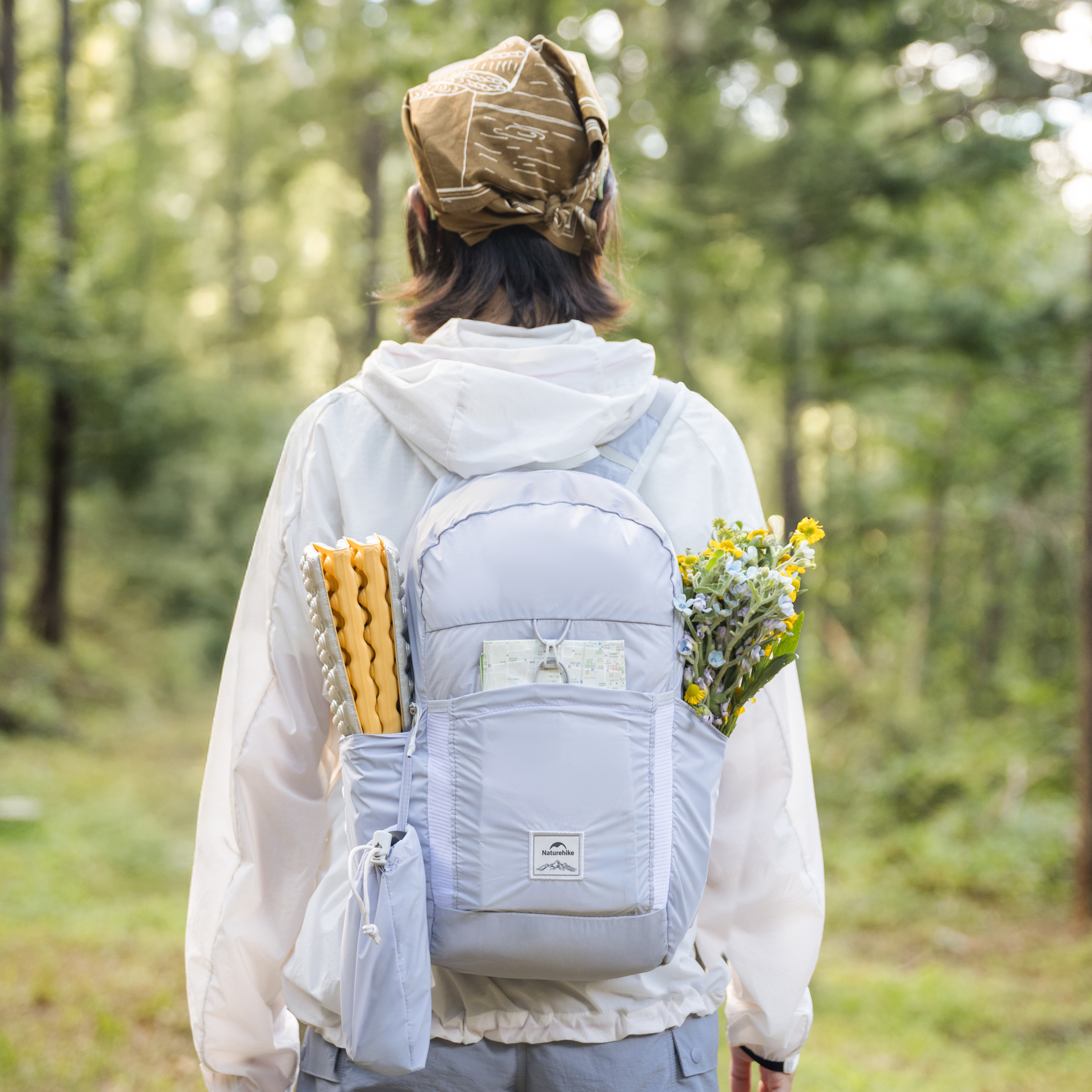 Naturehike ultralight zbaliteľný batoh 22l 170g - fialový